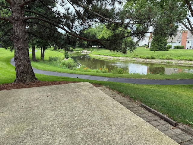 36138 N Springbrook Ln Unit 36138, Gurnee, IL 60031 - view of home's community featuring a water view and a yard