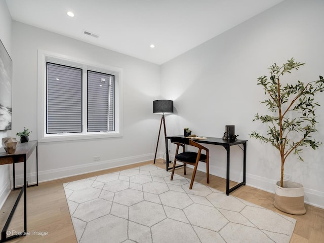 2841 N Southport Ave Unit 2, Chicago, IL 60657 - home office with light wood finished floors and recessed lighting