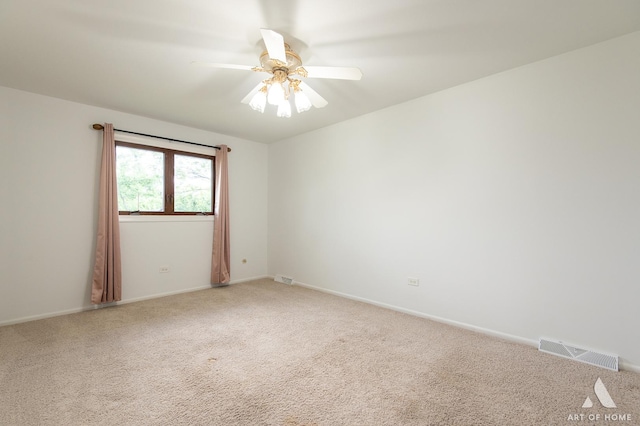 8226 Bob O Link Rd, Orland Park, IL 60462 - spare room with light colored carpet and a ceiling fan
