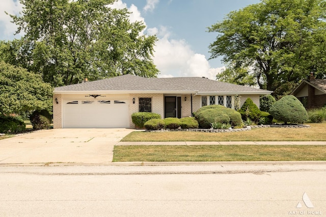 8226 Bob O Link Rd, Orland Park, IL 60462 - ranch-style home featuring driveway, an attached garage, and brick siding