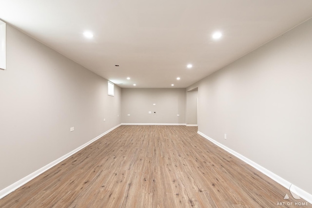 8226 Bob O Link Rd, Orland Park, IL 60462 - below grade area with recessed lighting and light wood finished floors