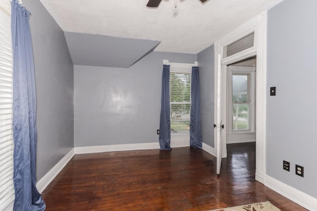 616 N Main St, Pontiac, IL 61764 - bonus room featuring ceiling fan, wood finished floors, and french doors