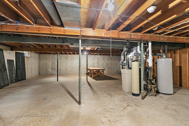 1622 Pickwick Ln, Dekalb, IL 60115 - unfinished below grade area featuring water heater and a water softener system