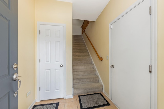 1905 Oxley Cir, Naperville, IL 60563 - foyer featuring stairway and light tile patterned floors