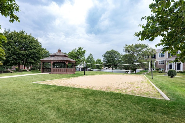 1905 Oxley Cir, Naperville, IL 60563 - view of community with a gazebo, volleyball court, and a yard