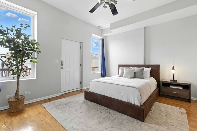 1708 W Chicago Ave Unit 3, Chicago, IL 60622 - bedroom featuring wood finished floors and a ceiling fan