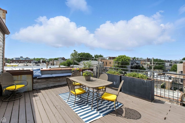 1708 W Chicago Ave Unit 3, Chicago, IL 60622 - wooden deck featuring outdoor dining area