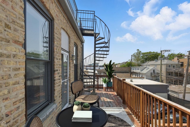 1708 W Chicago Ave Unit 3, Chicago, IL 60622 - balcony featuring stairway