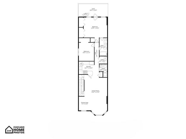1708 W Chicago Ave Unit 3, Chicago, IL 60622 - view of property floor plan