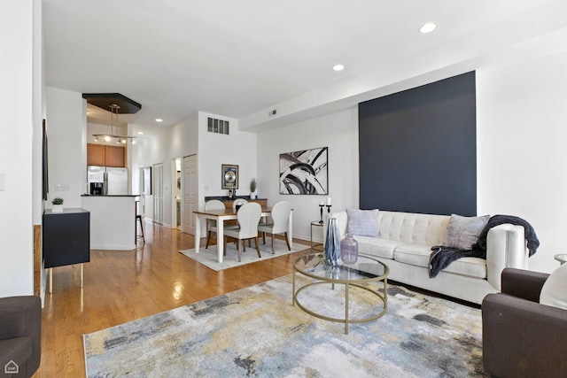 1708 W Chicago Ave Unit 3, Chicago, IL 60622 - living area with wood finished floors and recessed lighting