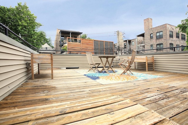 1915 N Albany Ave, Chicago, IL 60647 - view of wooden terrace