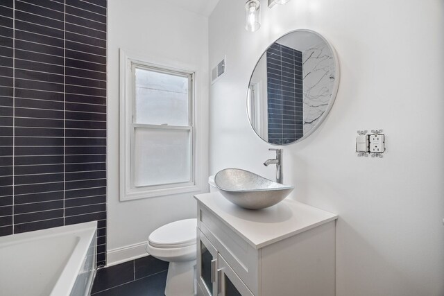 8623 S Prairie Ave, Chicago, IL 60619 - bathroom featuring vanity and tile patterned flooring