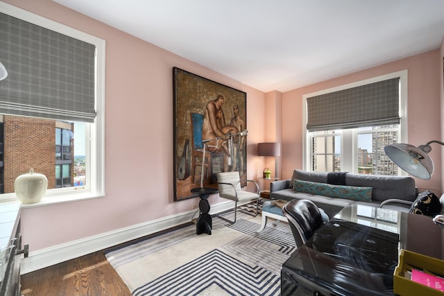 3750 N Lake Shore Dr Unit 16H, Chicago, IL 60613 - living room with healthy amount of natural light and wood finished floors
