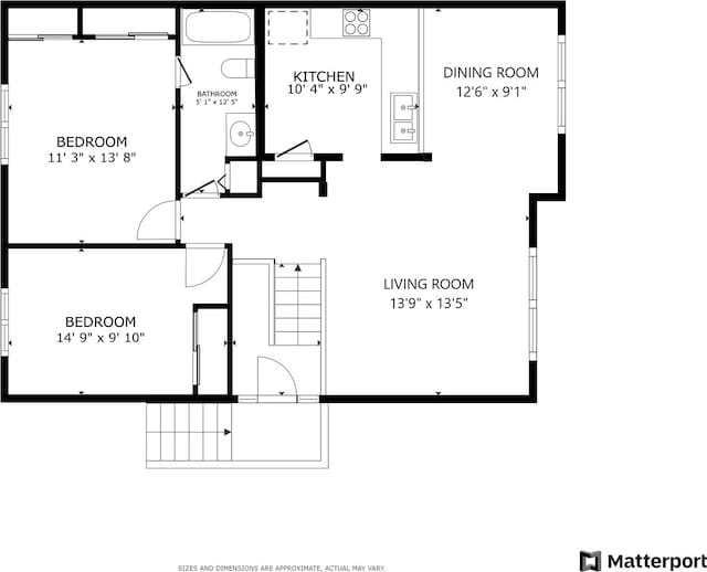 2125 Leeward Ln, Hanover Park, IL 60133 - view of room layout