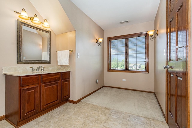 8741 W Blackthorne Way, Frankfort, IL 60423 - bathroom featuring vanity and baseboards
