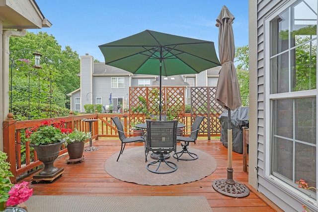 874 Dandridge Ct, Elgin, IL 60120 - wooden deck featuring outdoor dining area