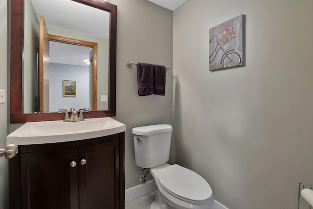 874 Dandridge Ct, Elgin, IL 60120 - half bathroom featuring toilet and vanity