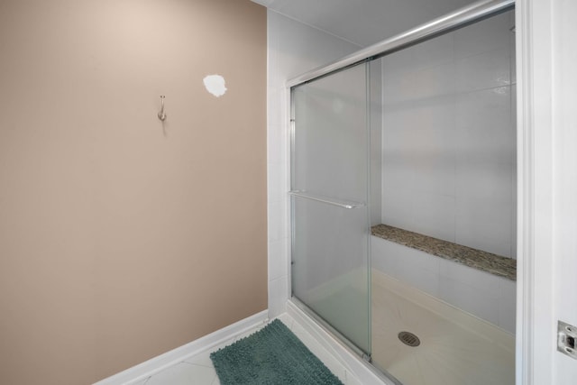 772 Wild Ginger Rd, Sugar Grove, IL 60554 - full bath featuring a stall shower and tile patterned floors