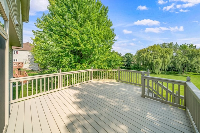 772 Wild Ginger Rd, Sugar Grove, IL 60554 - wooden terrace featuring a yard
