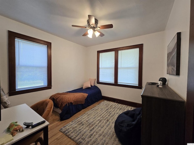 1749 N 1950th, Coatsburg, IL 62325 - bedroom featuring wood finished floors and ceiling fan