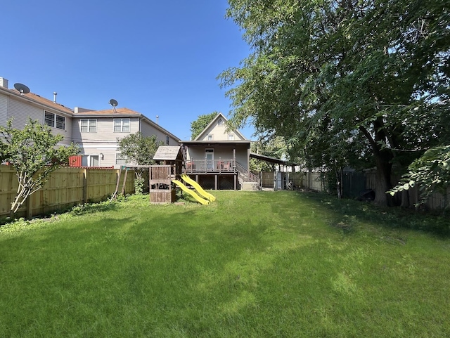 4317 N Kenneth Ave, Chicago, IL 60641 - fenced backyard featuring a playground