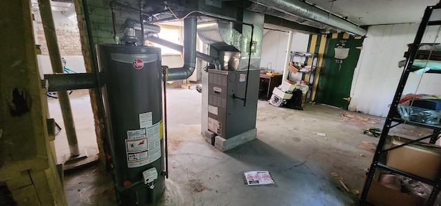9325 S Loomis St, Chicago, IL 60620 - below grade area featuring gas water heater and heating unit