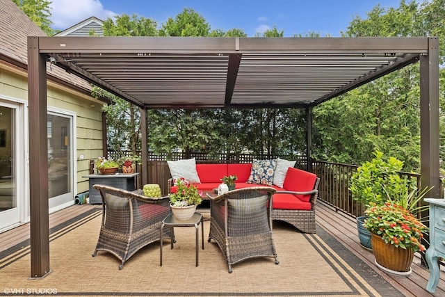641 Highview Ter, Lake Forest, IL 60045 - view of patio with a pergola and a deck