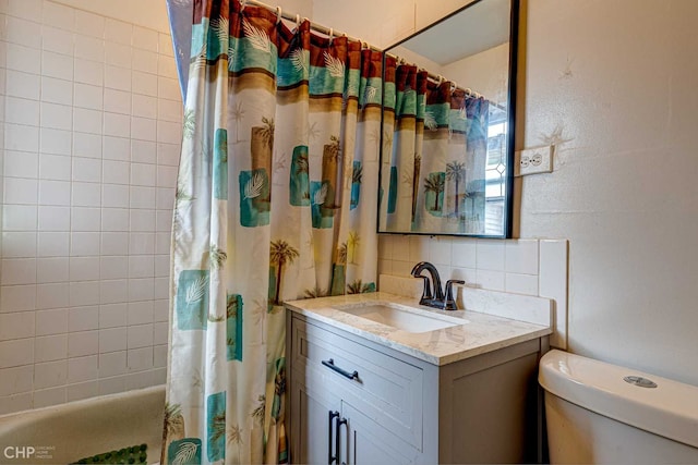 2832 N Mozart St, Chicago, IL 60618 - full bathroom with vanity and shower / bathtub combination with curtain