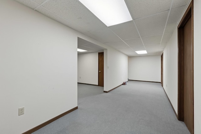 225 Mattek Ct, Dekalb, IL 60115 - spare room with a paneled ceiling and light carpet