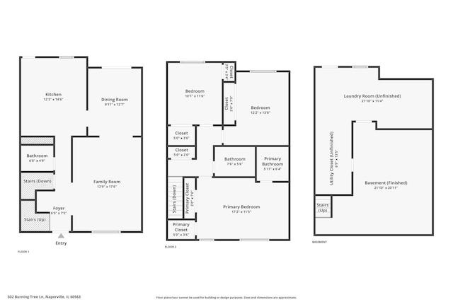 502 Burning Tree Ln, Naperville, IL 60563 - view of home floor plan