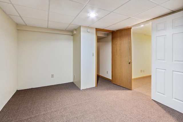 1934 Philip Dr, Dixon, IL 61021 - finished basement with carpet flooring and a paneled ceiling