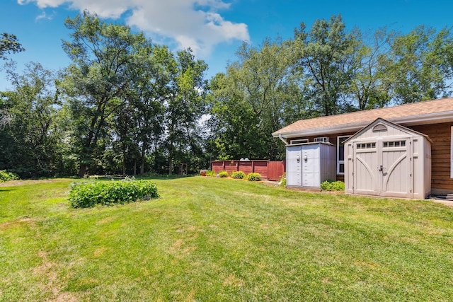 1934 Philip Dr, Dixon, IL 61021 - view of grassy yard with a storage shed
