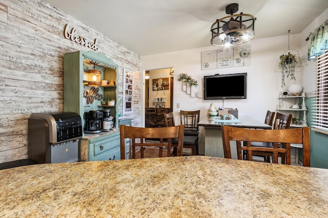 1934 Philip Dr, Dixon, IL 61021 - dining space featuring wood walls