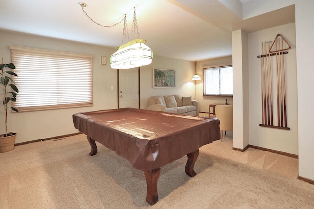 740 Ruskin Dr, Elk Grove Village, IL 60007 - game room with carpet flooring and billiards table