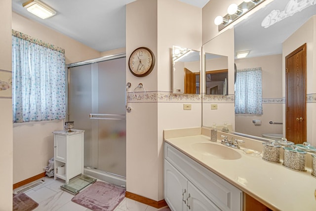 2718 Lake Side Cir, Joliet, IL 60431 - full bath with vanity and a stall shower