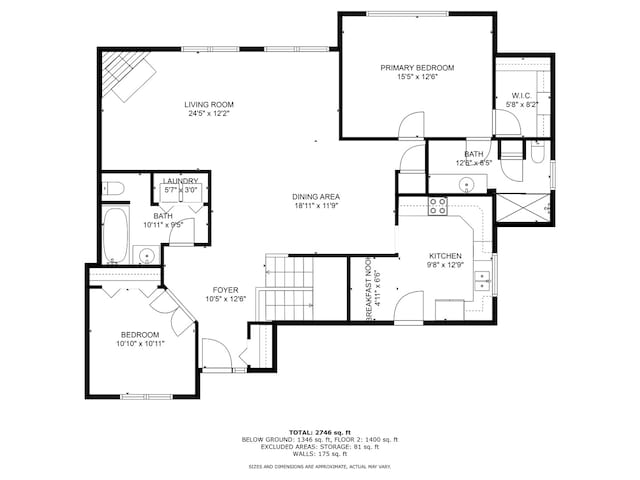 2718 Lake Side Cir, Joliet, IL 60431 - view of property floor plan