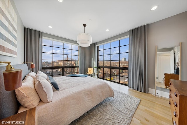 555 W Armitage Ave Unit 2W, Chicago, IL 60614 - bedroom featuring light wood-type flooring and recessed lighting