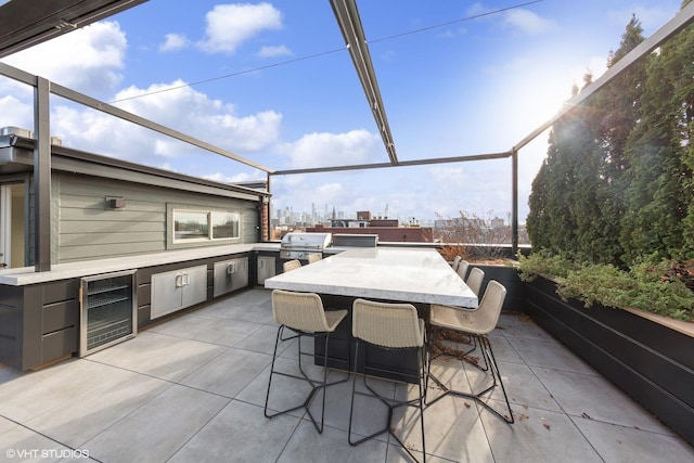 555 W Armitage Ave Unit 2W, Chicago, IL 60614 - view of patio / terrace featuring beverage cooler and area for grilling