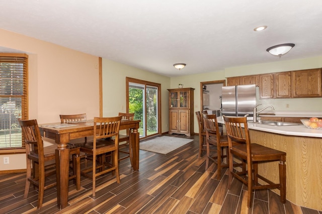 2805 Polo Rd, Bloomington, IL 61704 - dining area featuring dark wood-type flooring and recessed lighting