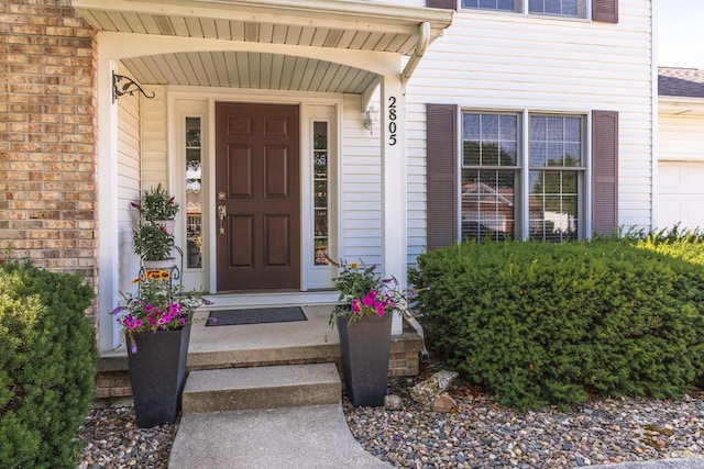 2805 Polo Rd, Bloomington, IL 61704 - view of exterior entry with brick siding