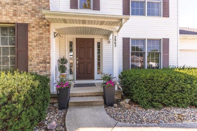 2805 Polo Rd, Bloomington, IL 61704 - entrance to property with brick siding
