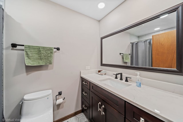 16206 Everdon Dr, Tinley Park, IL 60477 - full bath featuring vanity and a shower with curtain