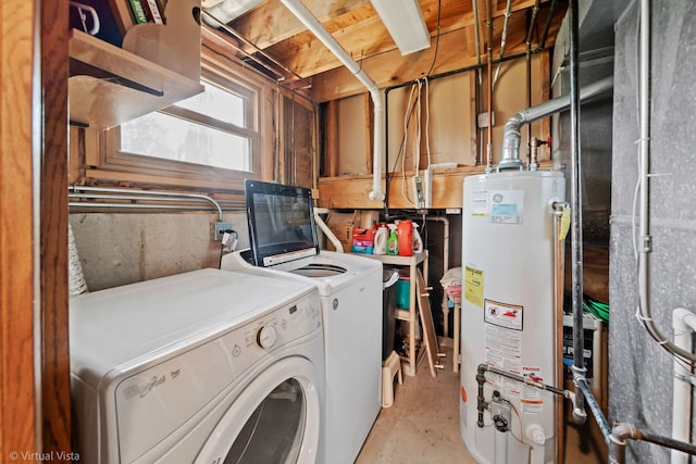 16206 Everdon Dr, Tinley Park, IL 60477 - laundry room with water heater and independent washer and dryer
