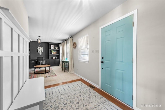 25909 S Woodrush Way, Channahon, IL 60410 - foyer with wood finished floors and baseboards