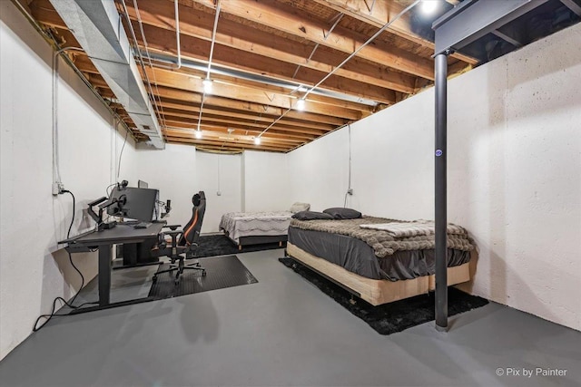 25909 S Woodrush Way, Channahon, IL 60410 - bedroom with concrete floors