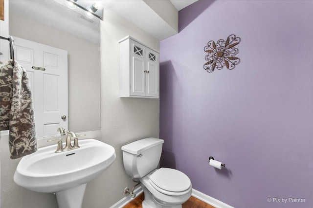 25909 S Woodrush Way, Channahon, IL 60410 - bathroom with wood finished floors and toilet
