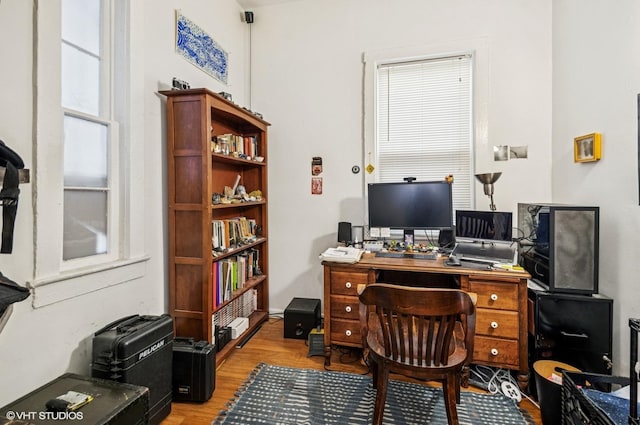 1510 W Cullerton St, Chicago, IL 60608 - home office with wood finished floors
