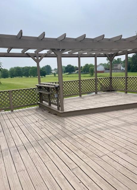1210 Middlebury Dr, Aurora, IL 60504 - deck with a pergola