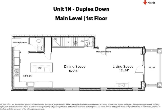 4133 N Kenmore Ave Unit 1N, Chicago, IL 60613 - view of floor plan / room layout