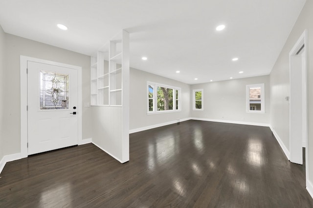 122 Tower Rd, Barrington, IL 60010 - entryway featuring dark wood-type flooring and recessed lighting
